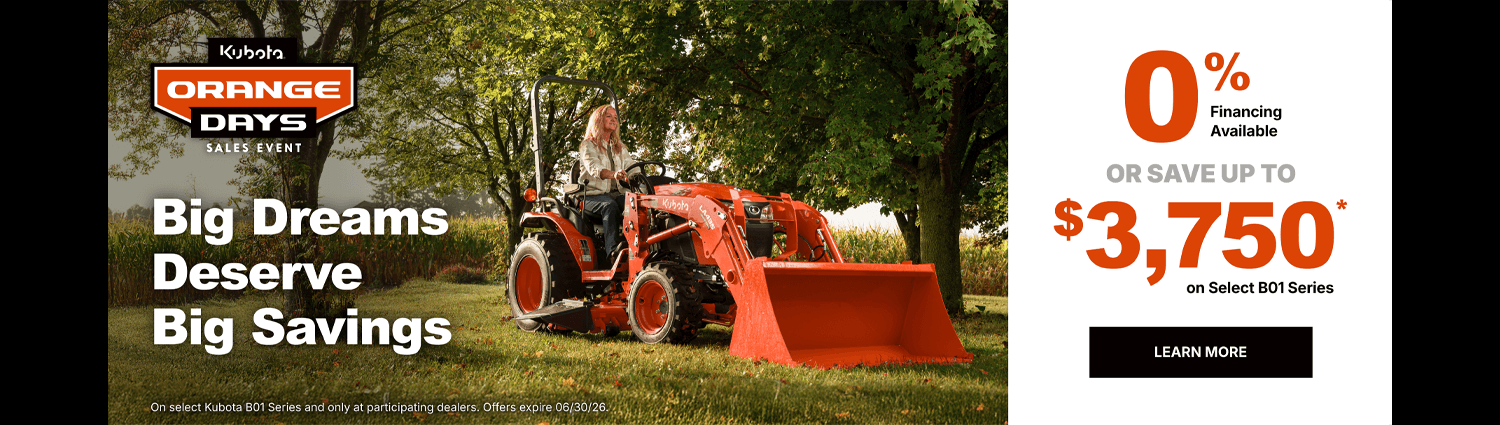 Kubota Special Promotions
