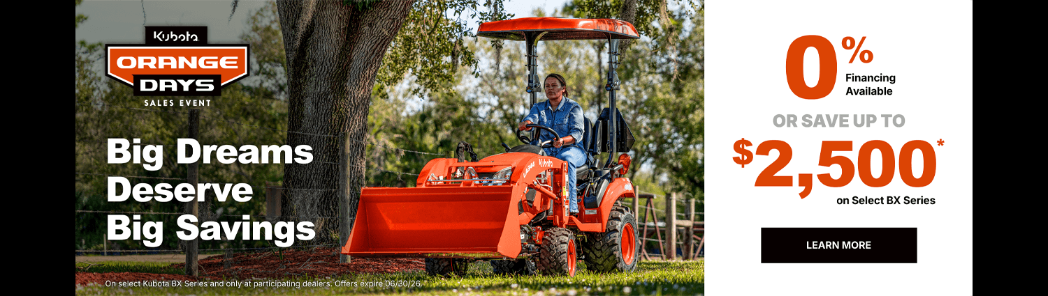 Kubota Special Promotions