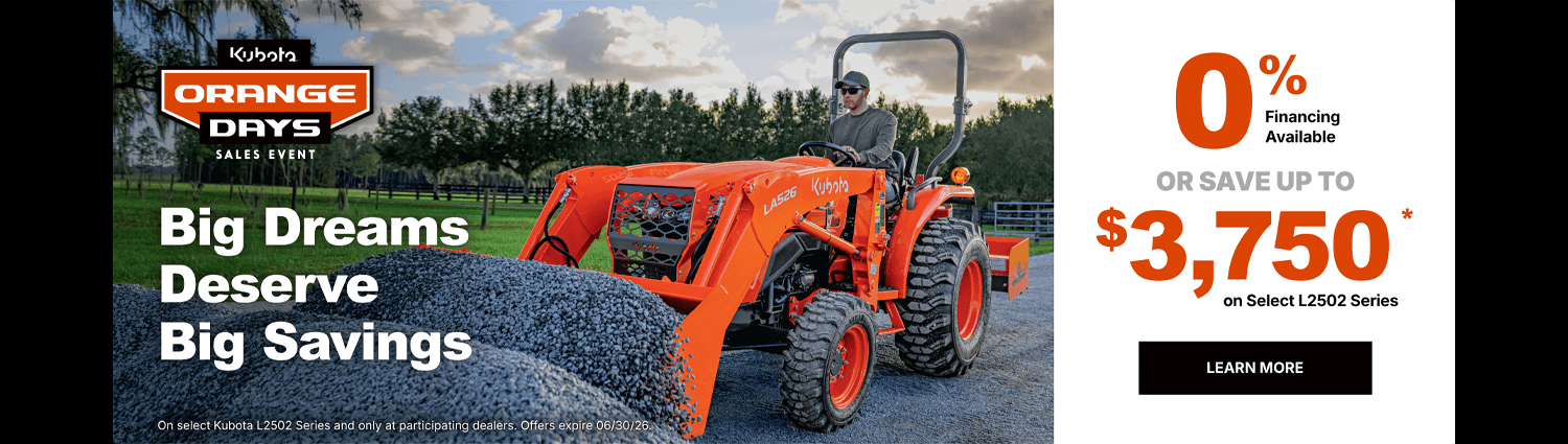 Kubota Special Promotions