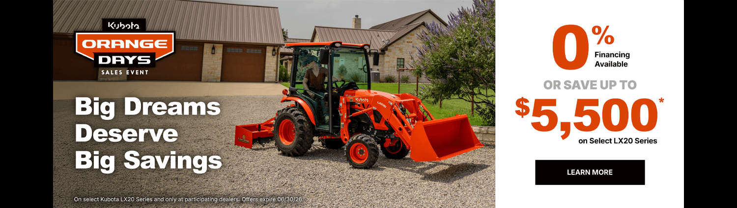 Kubota Special Promotions