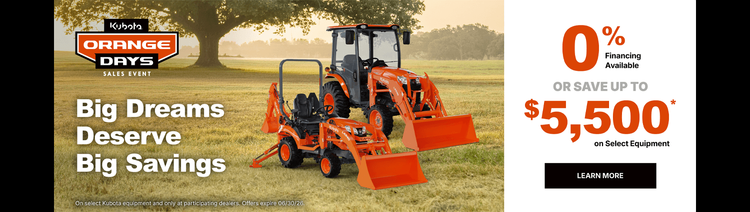 Kubota Special Promotions