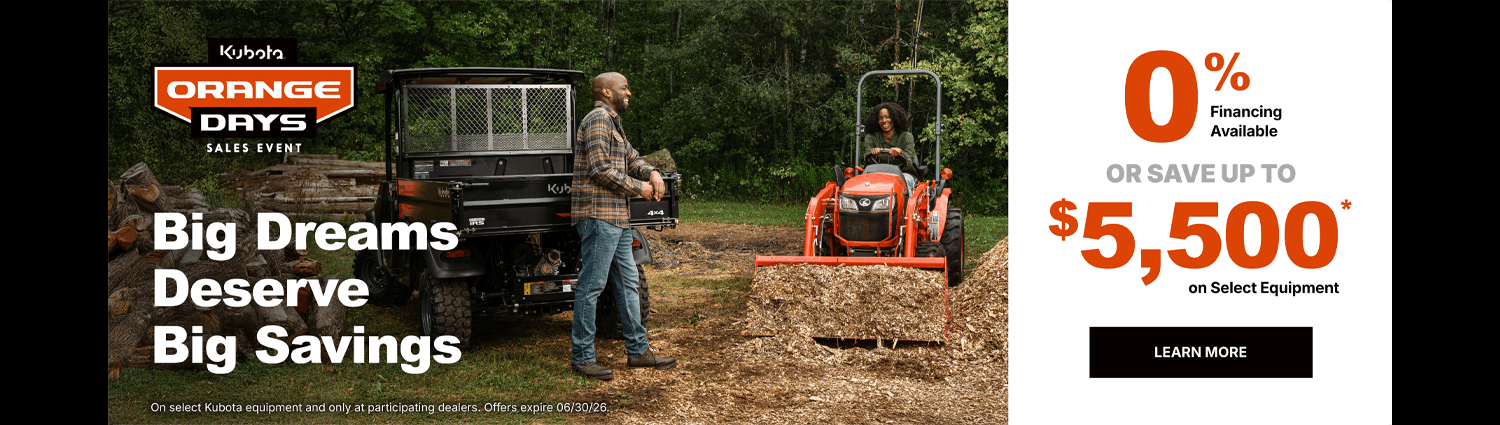 Kubota Special Promotions