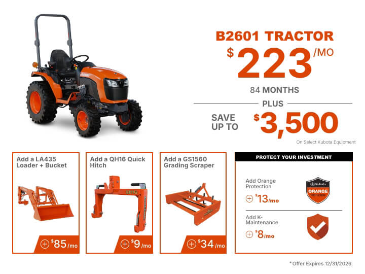 B2601 Tractor Promo