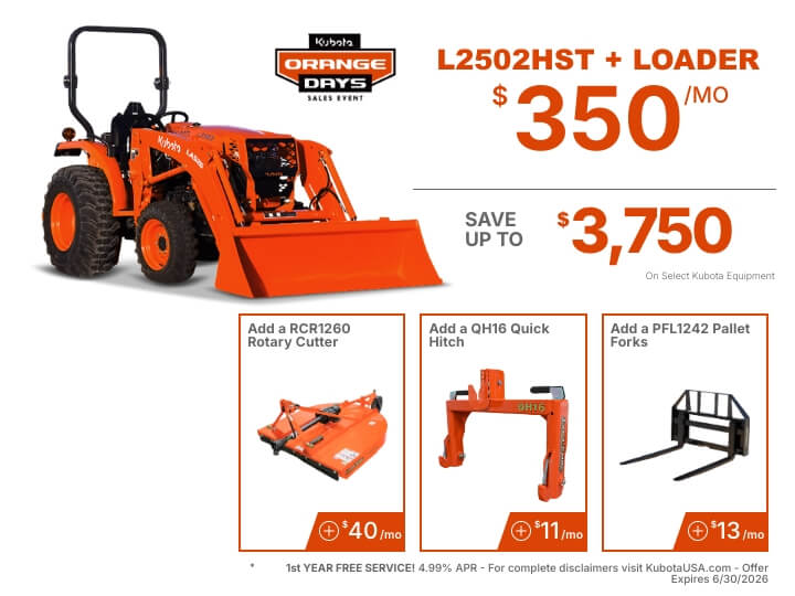 Tractor Package - Kubota L2502HS