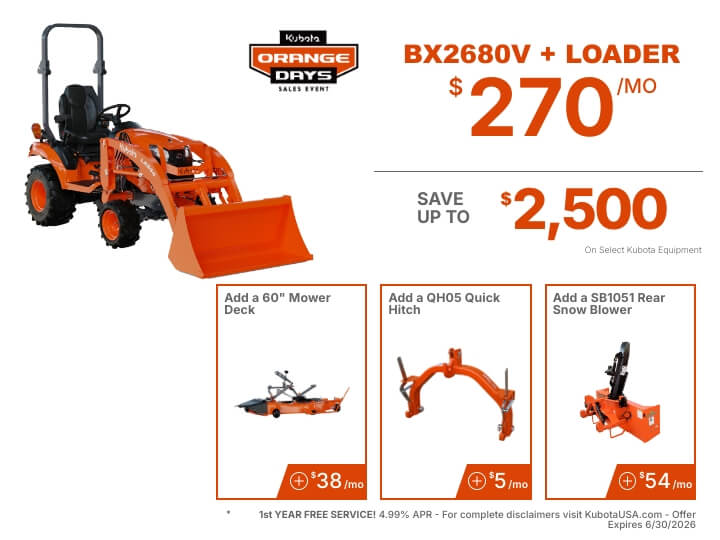 Tractor Package - Kubota BX2680V