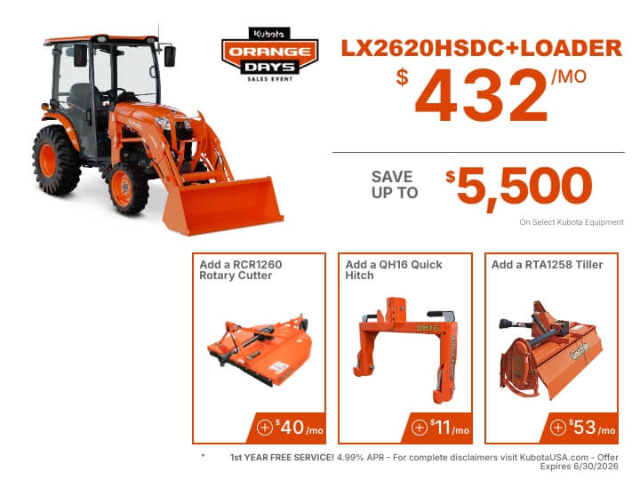 Tractor Package - Kubota LX2620HSDC